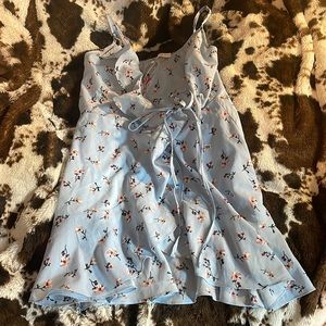 floral shein wrap dress